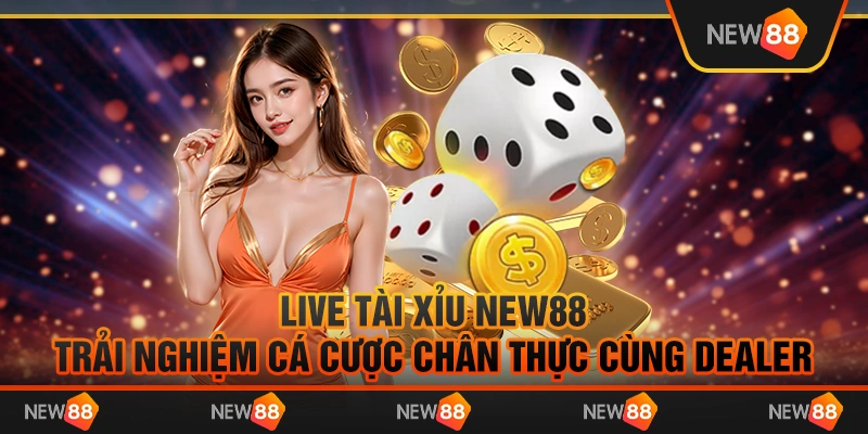 Live tài xỉu New88 - Trải nghiệm cá cược chân thực cùng dealer