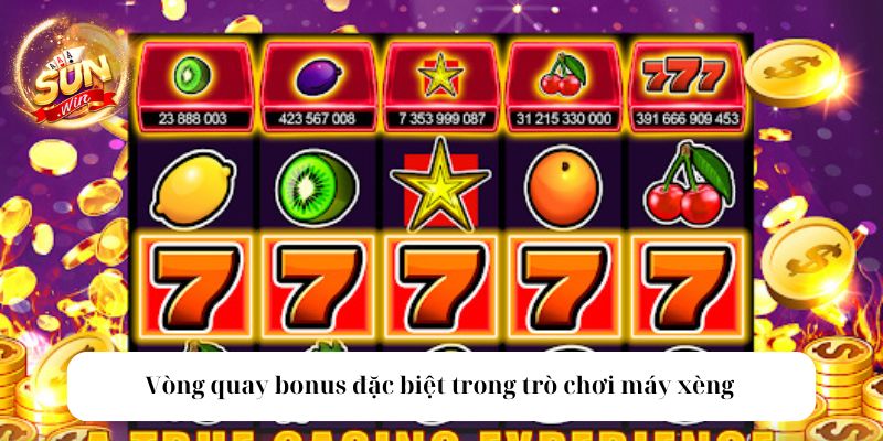 Vòng quay bonus đặc biệt trong trò chơi máy xèng