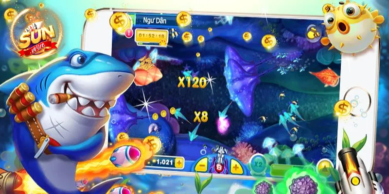 Tính năng đặc biệt được tích hợp sẵn trong game săn cá 